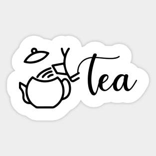 Funny Tea Graphic - teacup graphic tee - Tea break T-Shirt Sticker